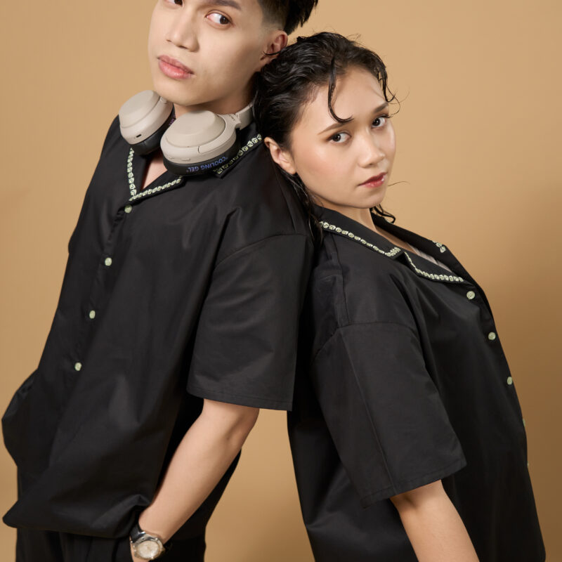 Tampuk Mangges Shirt in Arang Black